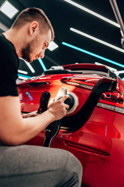istock Car polishing and detailing 1497698491
