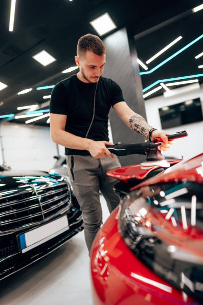 istock Car polishing and detailing 1497698540