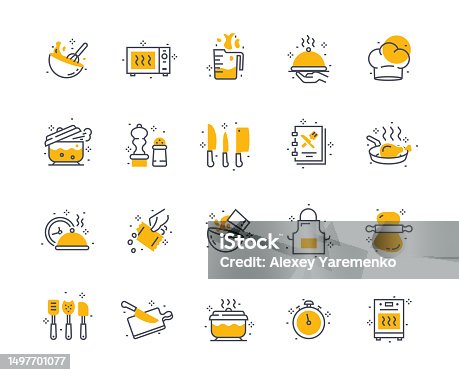 istock Cooking icons color set 1497701077