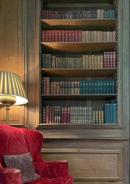 istock An old bookcase and armchair 1497703116