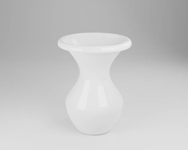 istock 3d render realistic white ceramic flower pots isolated on white background illustration 1497703786