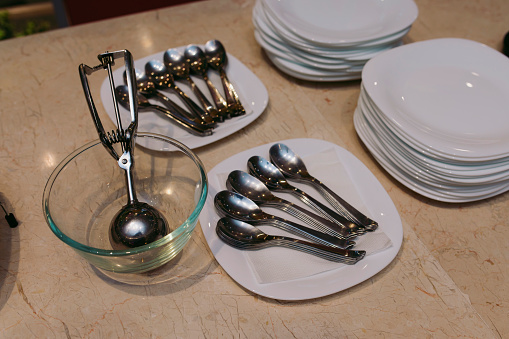 Kitchen cutlery set spoon and fork set