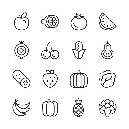 Vector line icon set appropriate for web and print applications. Designed in 48 x 48 pixel square with 2px editable stroke. Pixel perfect.