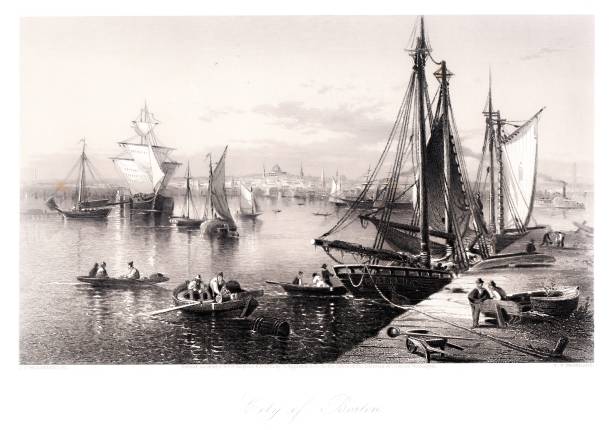 istock Boston from the Harbor, Massachusetts, United States, American Geography 1497723732