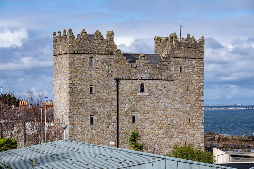 Dublin, Ireland - March 2023 - Bullock Castle in Dalkey, Co. Dublin
