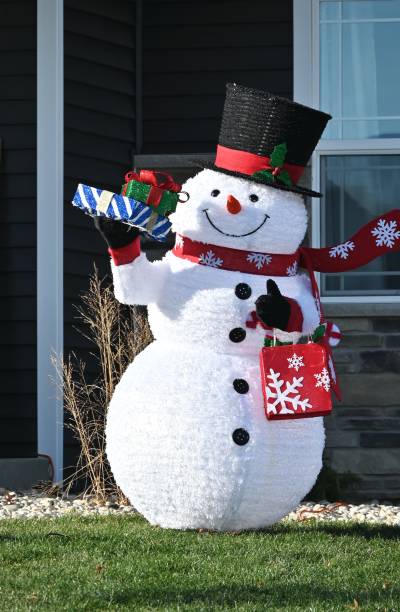 istock Outdoor Snowman Decoration 1497737810