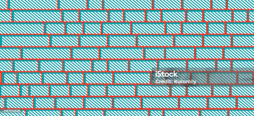 Random Patterns For Wall Random Brick Wall Background Illustration Stripe Pattern Stock ...