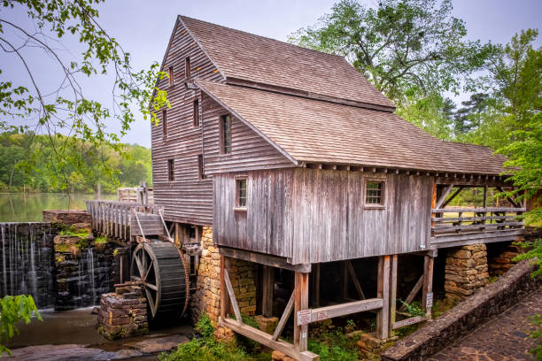 istock The old gristmill at Historic Yates Mill County Park 1497743965