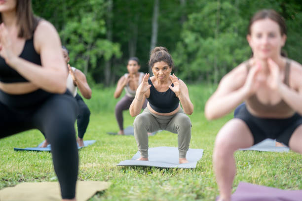 istock Outdoor Fitness Class 1497744325