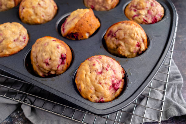 istock Freshly Baked Raspberry Muffins in a Nonstick Muffin Pan 1497746491