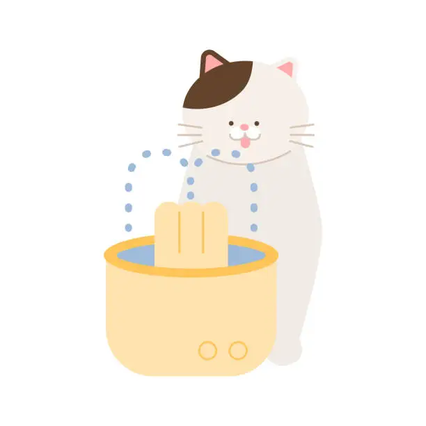 Vector illustration of Cat object