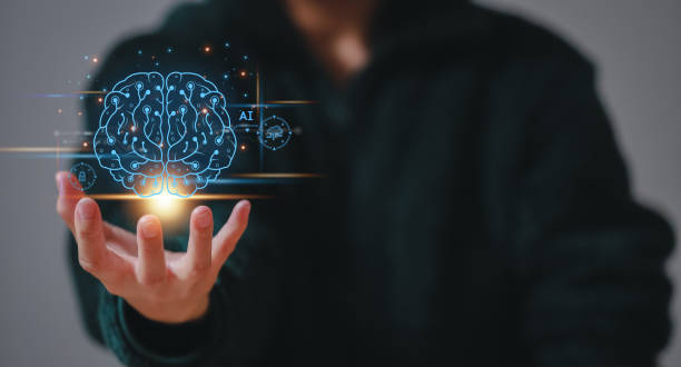 istock Brain of AI, Symbolic, Machine learning, artificial intelligence of futuristic technology. AI network of brain on business analysis, innovative and business growth development. 1497757369