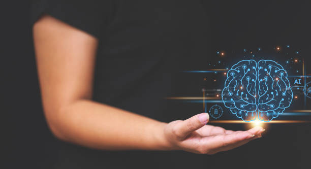 istock Brain of AI, Symbolic, Machine learning, artificial intelligence of futuristic technology. AI network of brain on business analysis, innovative and business growth development. 1497757372