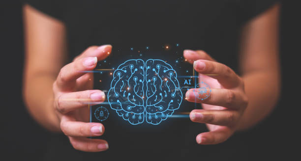 istock Brain of AI, Symbolic, Machine learning, artificial intelligence of futuristic technology. AI network of brain on business analysis, innovative and business growth development. 1497757376
