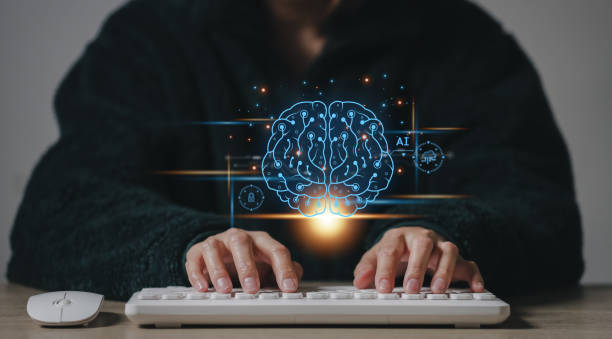 istock Brain of AI, Symbolic, Machine learning, artificial intelligence of futuristic technology. AI network of brain on business analysis, innovative and business growth development. 1497757419