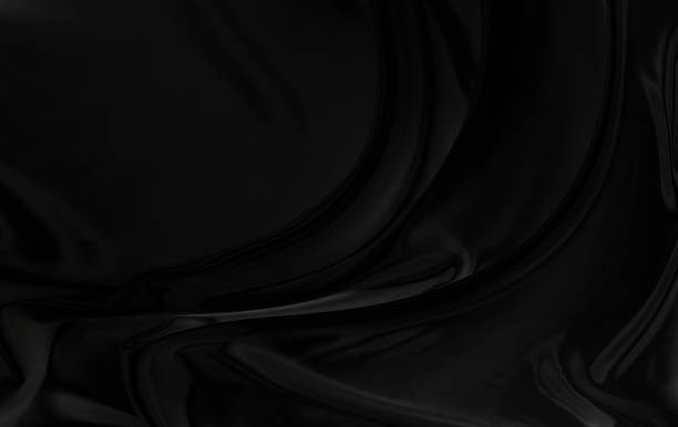 istock Black gray satin dark fabric texture luxurious shiny that is abstract silk cloth background with patterns soft waves blur beautiful. 1497766476