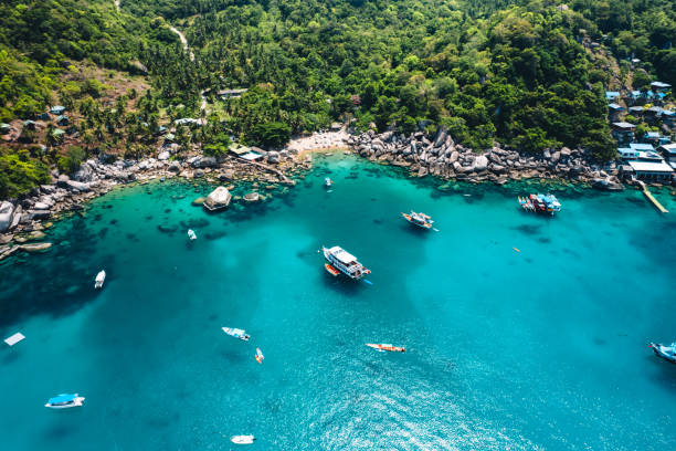 istock Beach and sea at Koh Tao, Thailand 1497770339