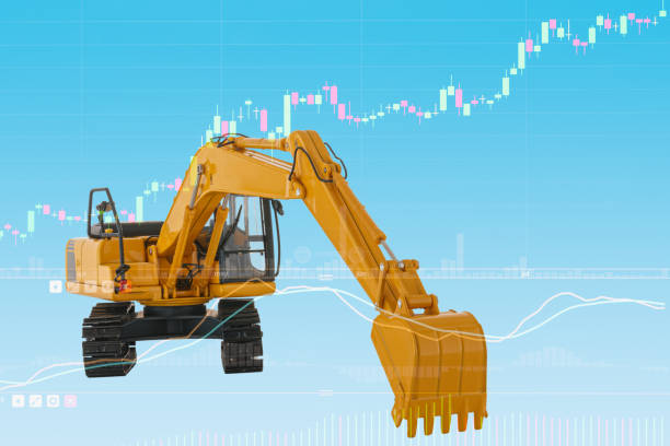 istock Excavator loader business industry concept 1497773362