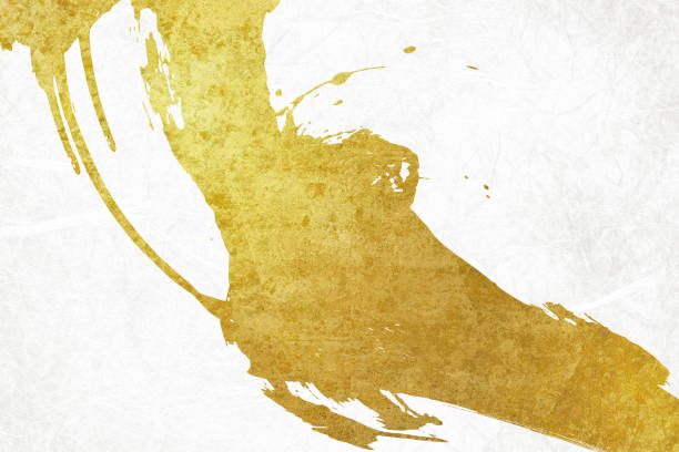 istock Gold color background Japanese pattern texture,Golden Japanese-style background art. 1497782304