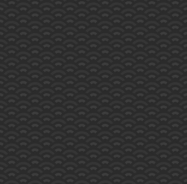 istock Dark Asian curve background. Seamless wallpaper for your design and decoration 1497783316