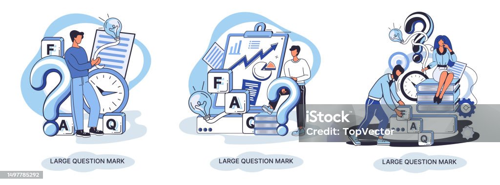 Ladge Question Mark Problem And Solution Concept Metaphor Ask Questions ...