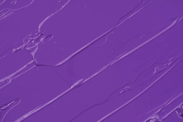 istock Purple acrylic paint smear with spatula texture 1497788055