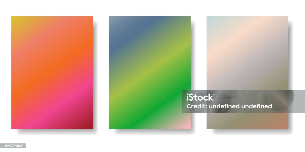 A Set Of Vertical Gradient Backgrounds Stock Illustration - Download ...