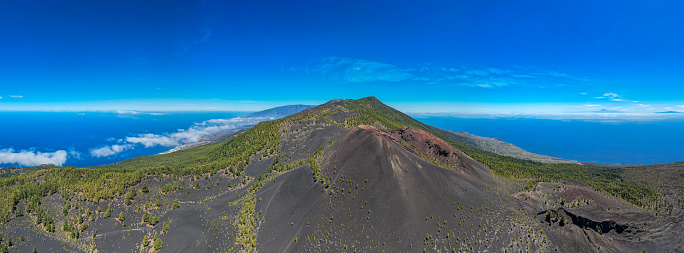 Close up photos, beautiful and cool natural scenery in the eye