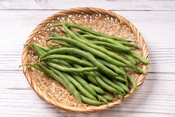 de haricots verts - bush bean photos et images de collection