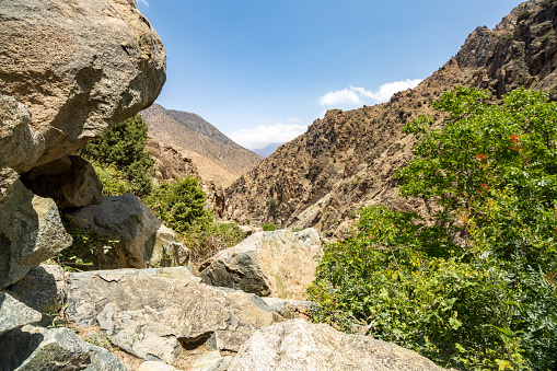 Ourika Valley in Al Haouz Province (Marrakesh-Safi Region) at High Atlas Mountains, Morocco