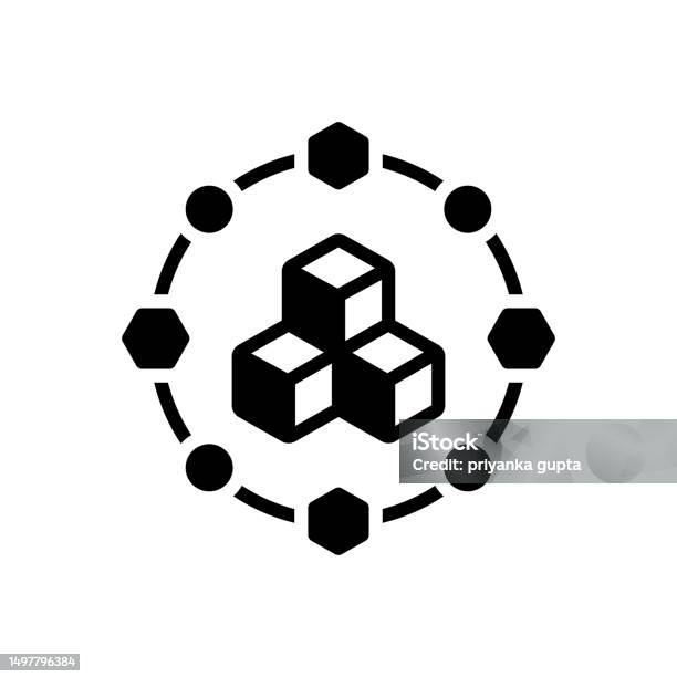 Structure Module Cube Simple Modular Structure Stock Illustration - Download Image Now - Block Shape ...