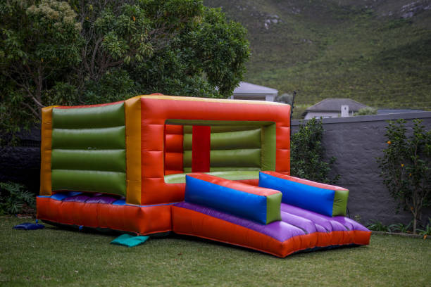 istock A jumping castle in a garden 1497797781