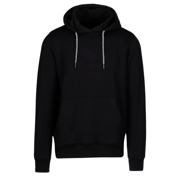 istock Black hoodie perfect for logo, ghost type photo, front shot. 1497803562