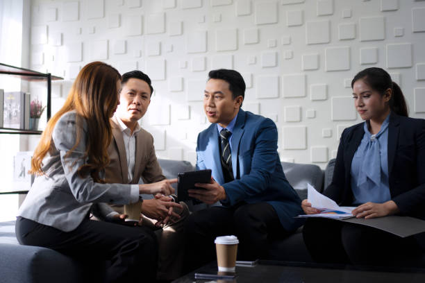 istock White collar worker working and meeting at office. 1497806255
