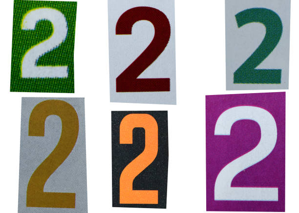 istock Number 2 magazine cut out font, ransom letter, isolated collage elements for text alphabet, ransom note 1497806399