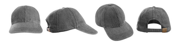 istock Blank denim baseball cap mockup template isolated. Set 1497806752