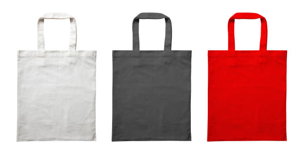 istock Set of fabric bags mockup isolated on white 1497810834