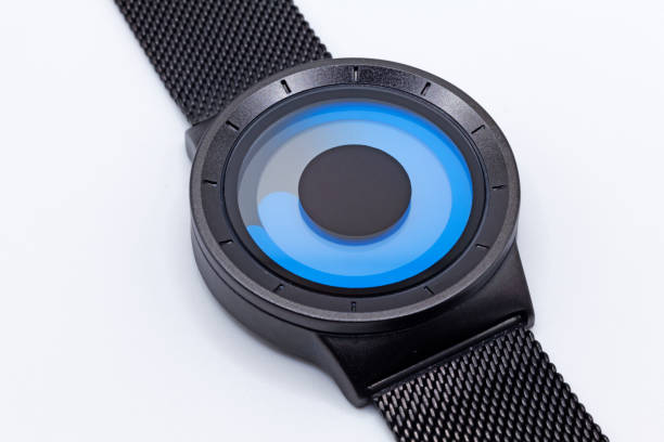 istock Umea, Norrland Sweden - May 30, 2022: wristwatch with different blue hands 1497823189
