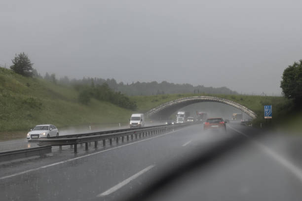 istock Busy highway in the rain 1497823928
