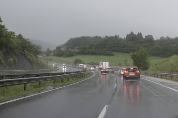 istock Busy highway in the rain 1497823931
