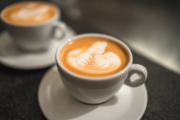 istock Coffee Cup with Exquisite Latte Art for Coffee Lovers 1497827395