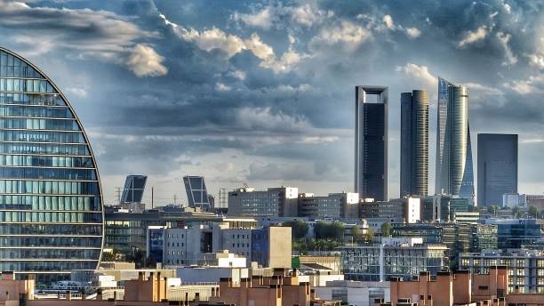 istock Madrid skyline  from a distance 1497833936