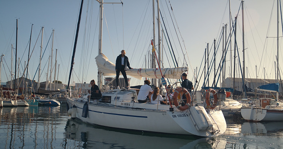 Banner of Karacasogut bay, Marmaris, Mugla, Turkey