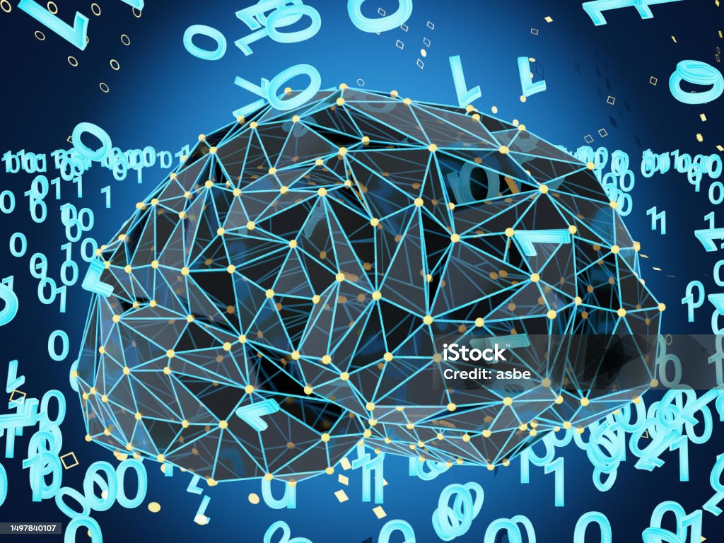 Brain Code/images Artificial Intelligence Concept With A Brain And Binary Code Stock ...