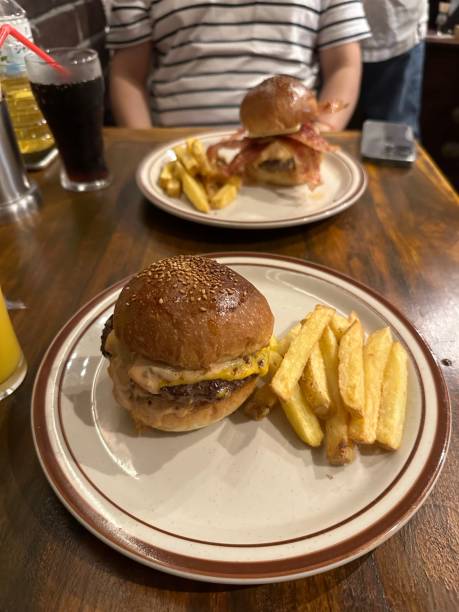 istock Handmade Hamburger with French Fry 1497846903