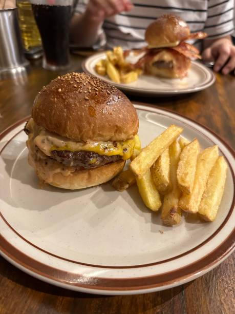 istock Handmade Hamburger with French Fry 1497846961