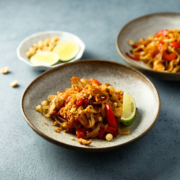 istock Traditional homemade pad Thai noodles 1497853088