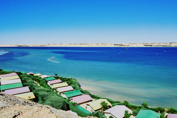 Old house on the beach in Marsa Allam. Red Sea, Egypt.