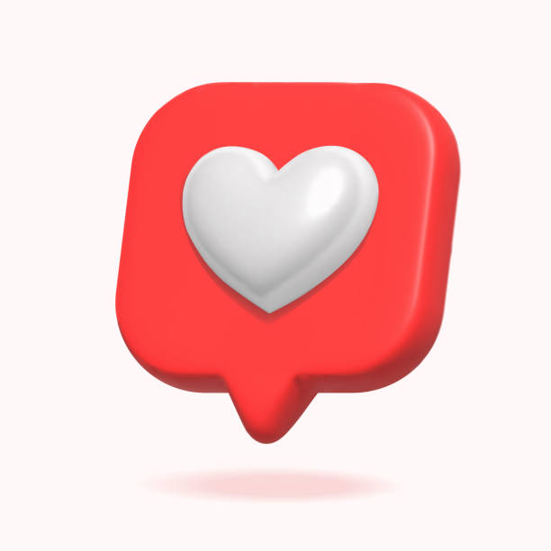 istock 3d heart in speech bubble icon. Social media icon. Message love box, button, like element .3d vector illustration 1497857910