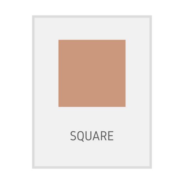istock Square geometric shape flash card element symbol for preschool education for kids mathematics learning 1497859957